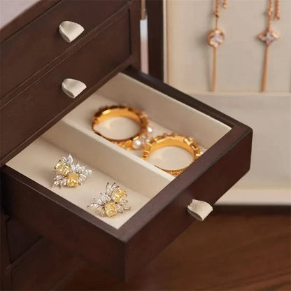 Stylish Multi-Layer Wooden Jewelry Organizer Box | ribuella