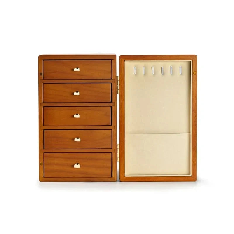 Stylish Multi-Layer Wooden Jewelry Organizer Box | ribuella