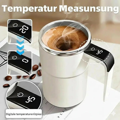 Self-Stirring Electric Coffee Mug with Digital Display | ribuella