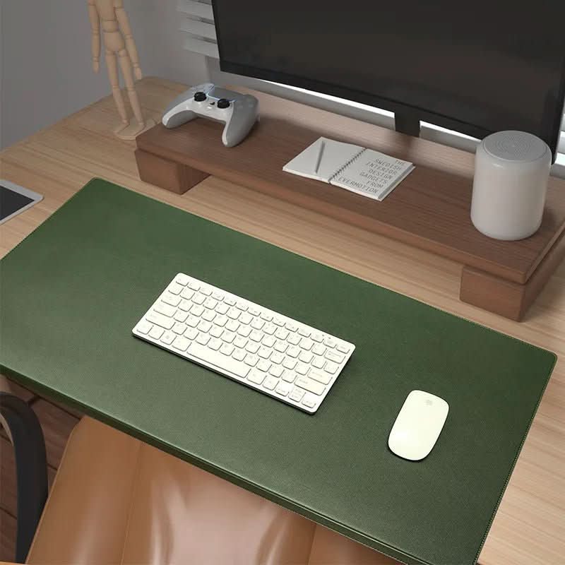 NimbusDesk Ergonomic PU Leather Desk Mat — Wrist Support