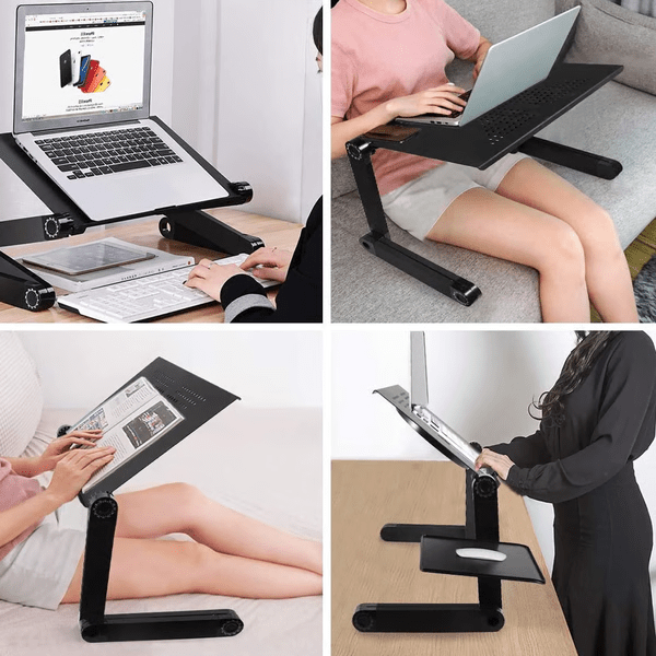 VertaFlex 360 Adjustable Laptop Stand — Ergonomic Desk Riser