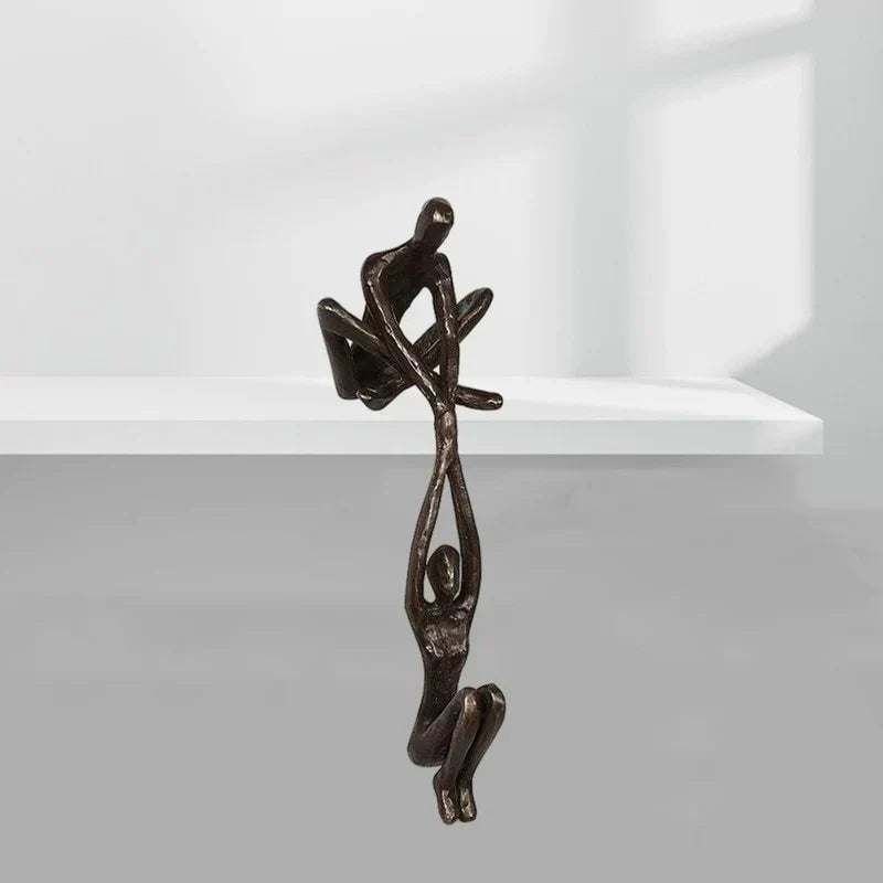 Timeless Connection Figurine - Elegant Couple Sculpture for Home | ribuella