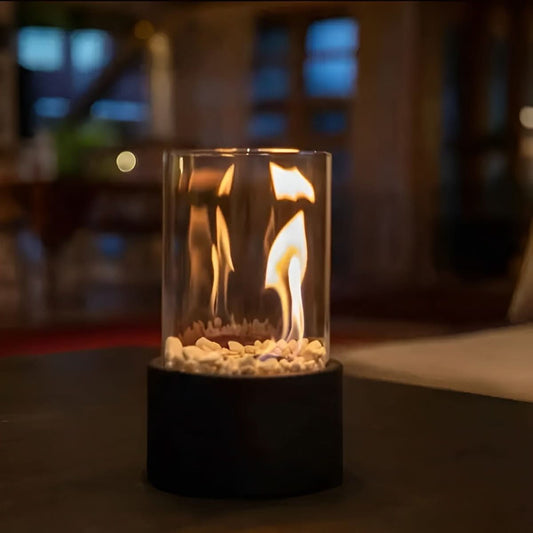 Tabletop Fireplace for Ambient Lighting – Portable Clean-Burning Design | ribuella
