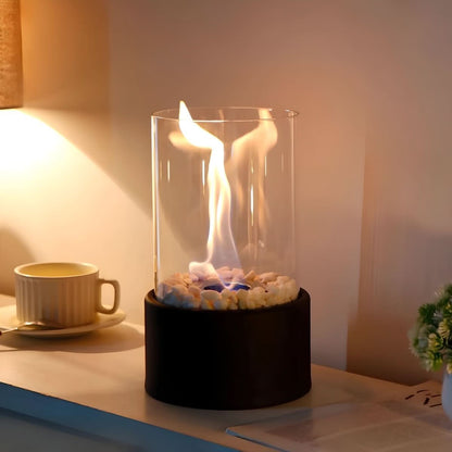 Tabletop Fireplace for Ambient Lighting – Portable Clean-Burning Design | ribuella