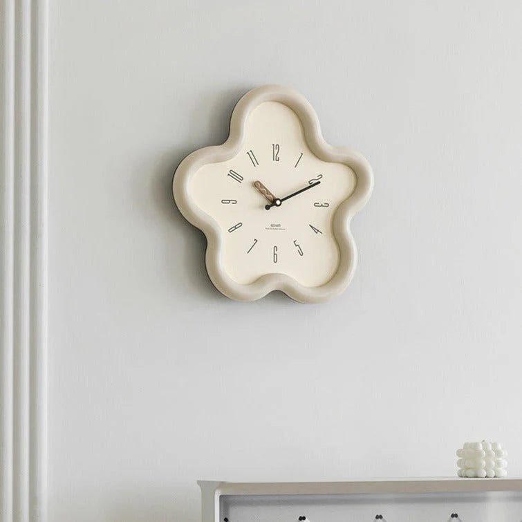 Horloge murale à pendule PetalGlow avec fleur 3D silencieuse de 39 cm