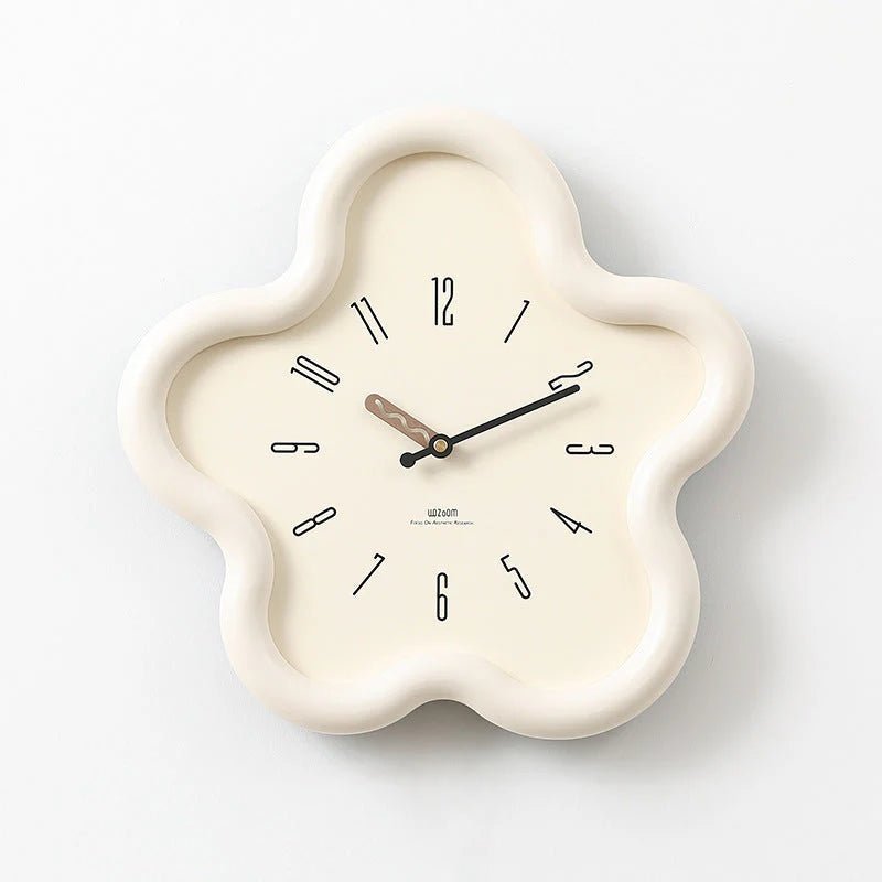Horloge murale à pendule PetalGlow avec fleur 3D silencieuse de 39 cm