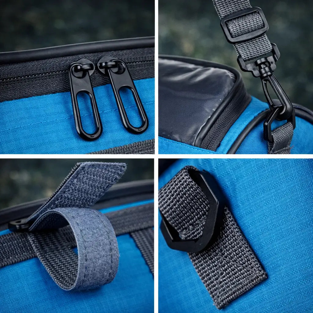 Saco impermeável para guiador de bicicleta com suporte para telemóvel com ecrã tátil