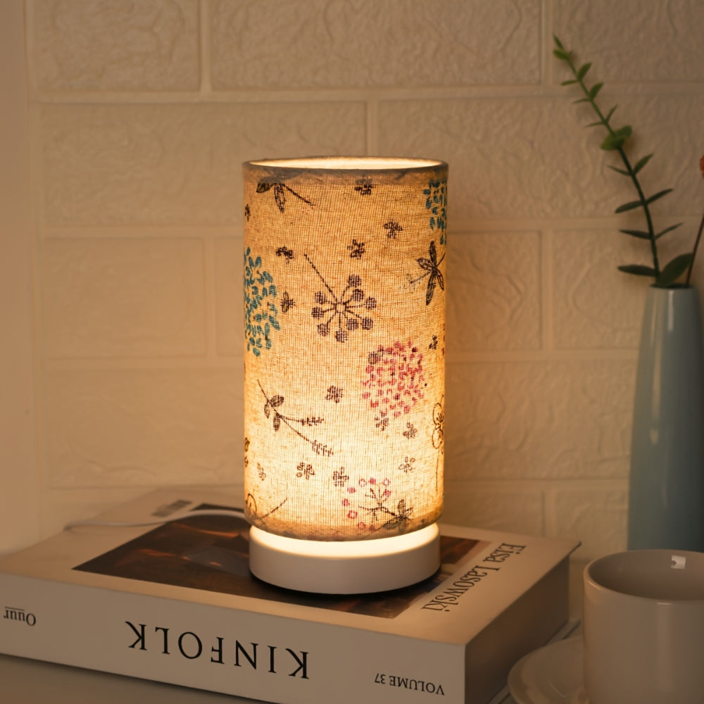Serene Blossom – Vintage Floral Table Lamp for Cozy Spaces | ribuella