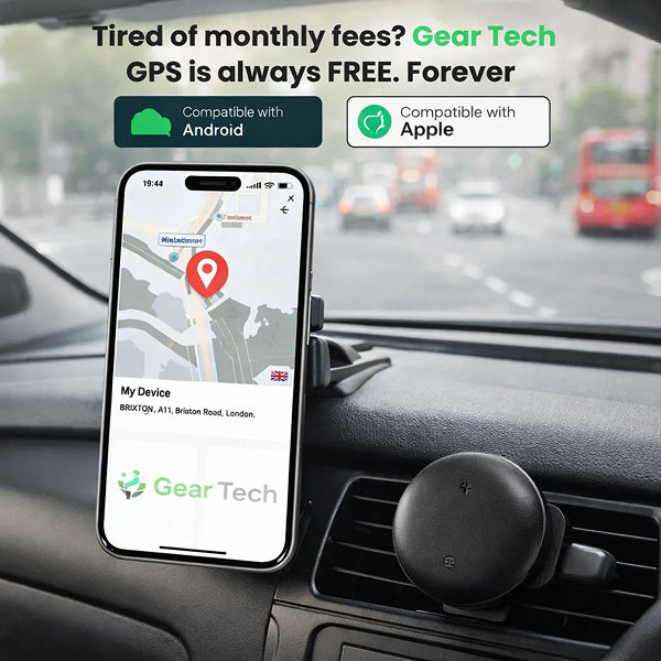 GPS-Fahrzeugsicherheitstracker mit 24/7-Echtzeitüberwachung, kompatibel mit Android und iOS