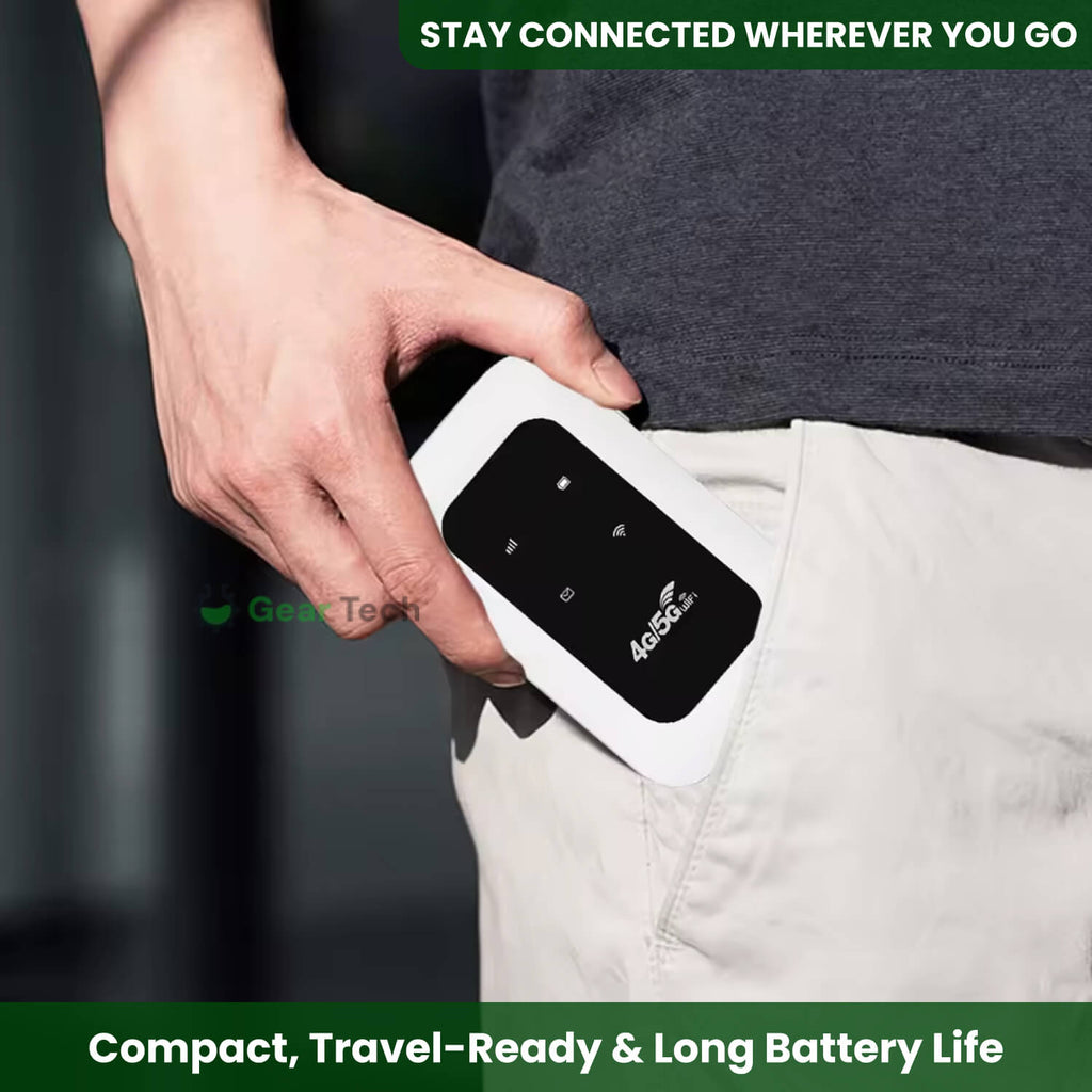 Compact Portable WiFi Router Fast Stable Connection Quick Easy Setup