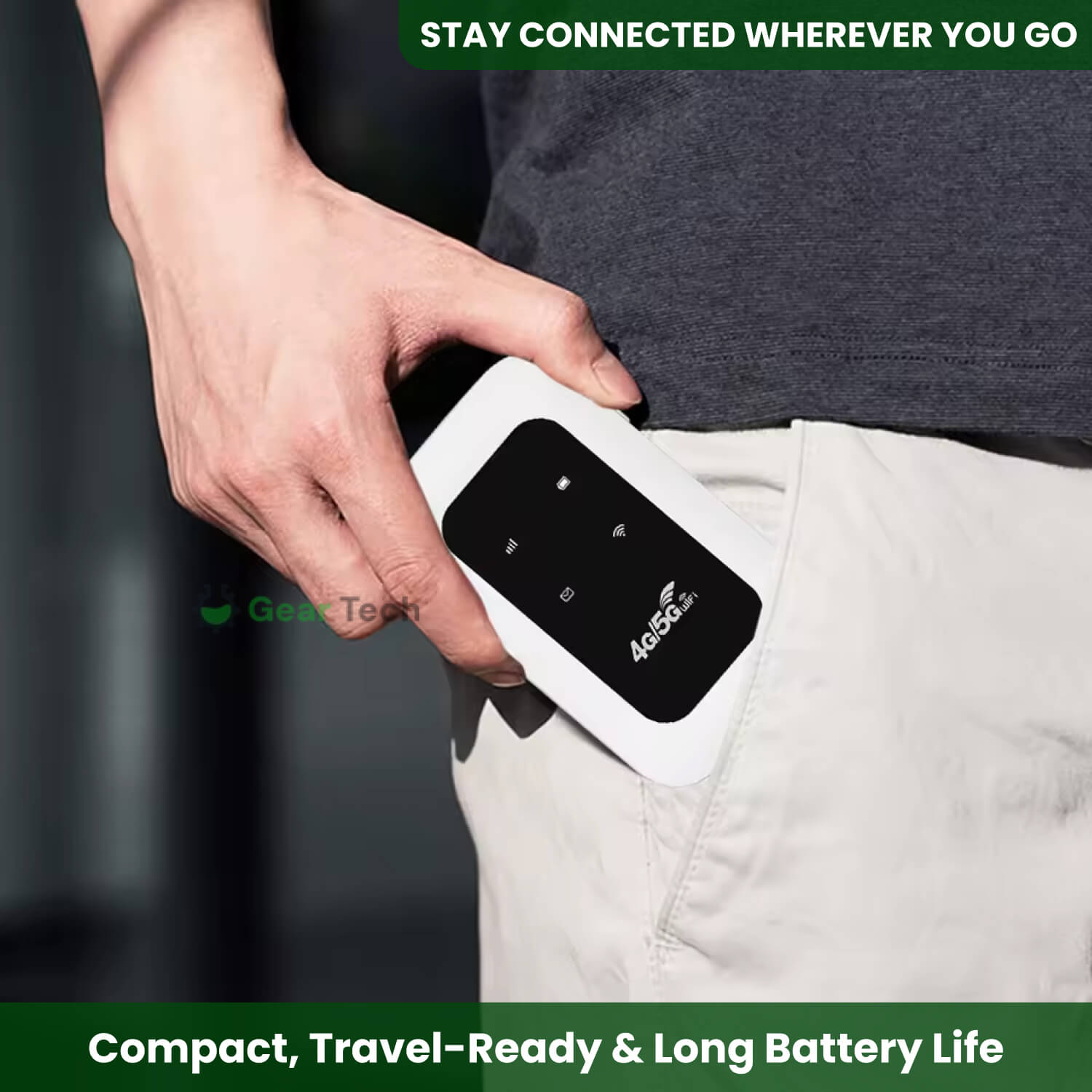 Compact Portable WiFi Router Fast Stable Connection Quick Easy Setup