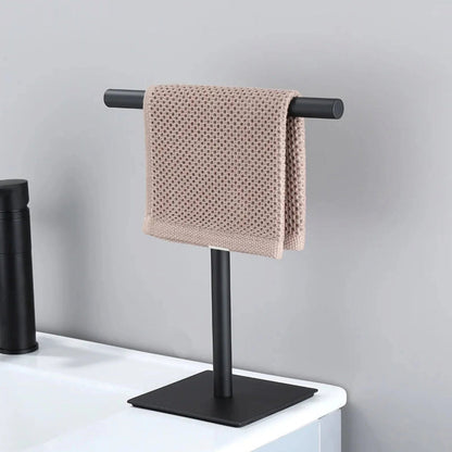 Stylish Freestanding Towel Holder with Durable Metal Frame | ribuella