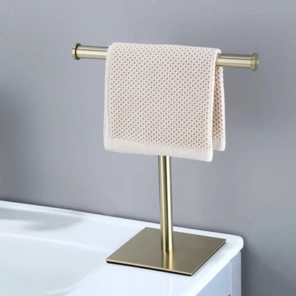 Stylish Freestanding Towel Holder with Durable Metal Frame | ribuella