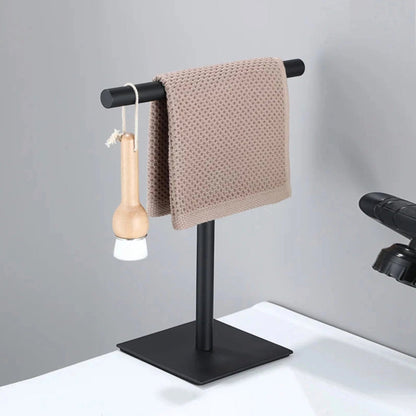 Stylish Freestanding Towel Holder with Durable Metal Frame | ribuella