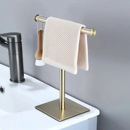 Stylish Freestanding Towel Holder with Durable Metal Frame | ribuella