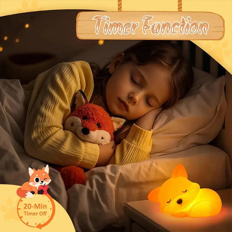 Silicone Night Light with Rechargeable Battery for Kids | ribuella