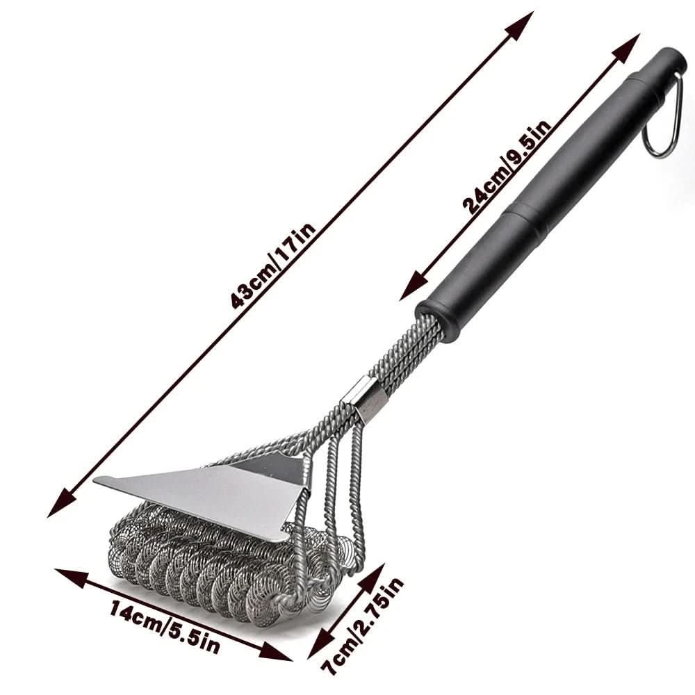 Brosse à gril en acier inoxydable pour un nettoyage sûr du barbecue | ribuella