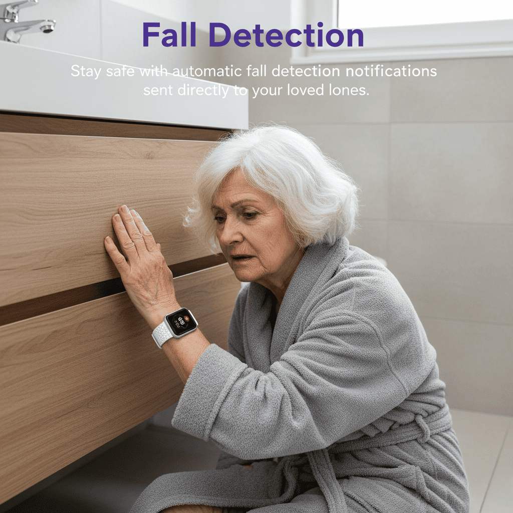 SafeGuard GPS Smartwatch, Fall Detection, SOS Button, Tracking