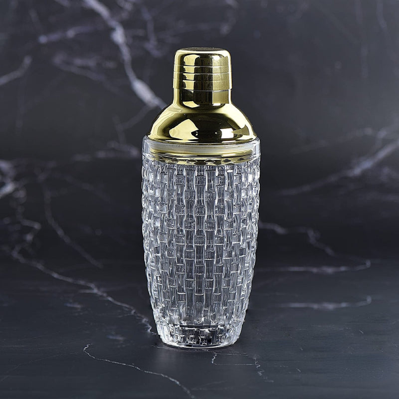 Cocktailshaker aus Edelstahl mit Kristallglaskörper | ribuella