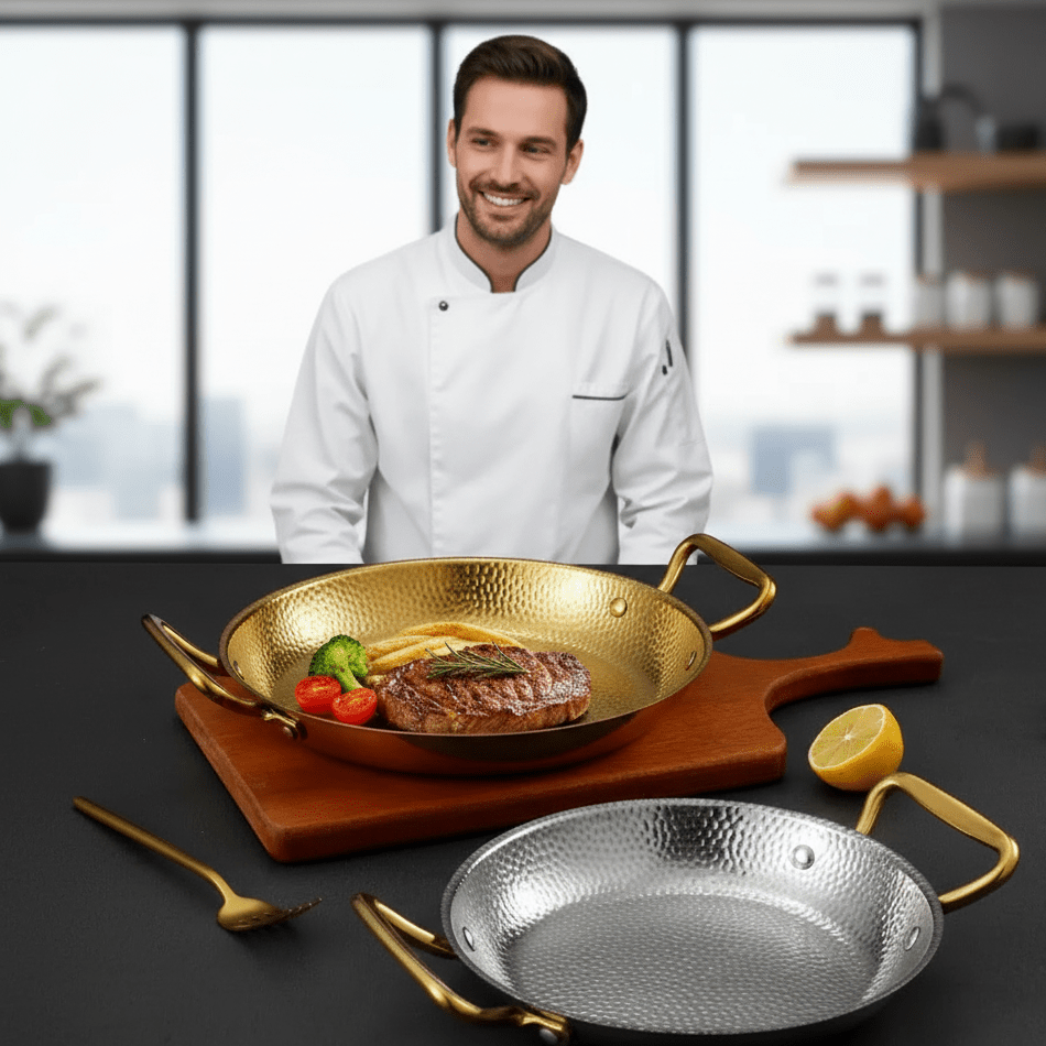 Harborcraft Hammered Stainless Steel Pot, Even-Heat Textured Base