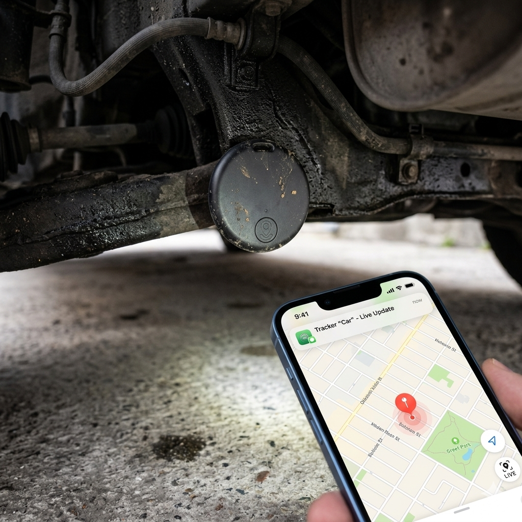 Set di 2 mini tracker GPS con magnete - Monitoraggio in tempo reale tramite app per veicoli, biciclette e bagagli | ribuella
