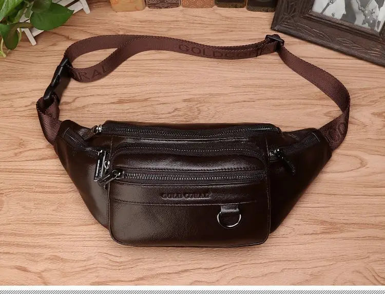 Stylish Genuine Leather Crossbody Bag for Men with Ample Storage | ribuella