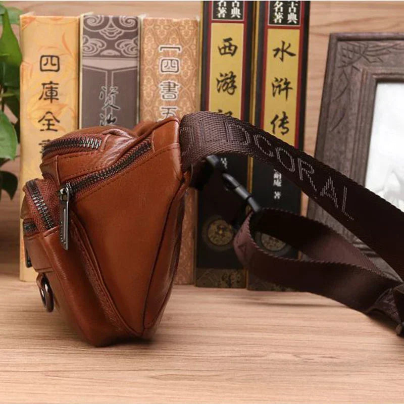 Stylish Genuine Leather Crossbody Bag for Men with Ample Storage | ribuella