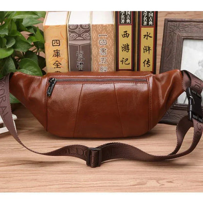 Stylish Genuine Leather Crossbody Bag for Men with Ample Storage | ribuella