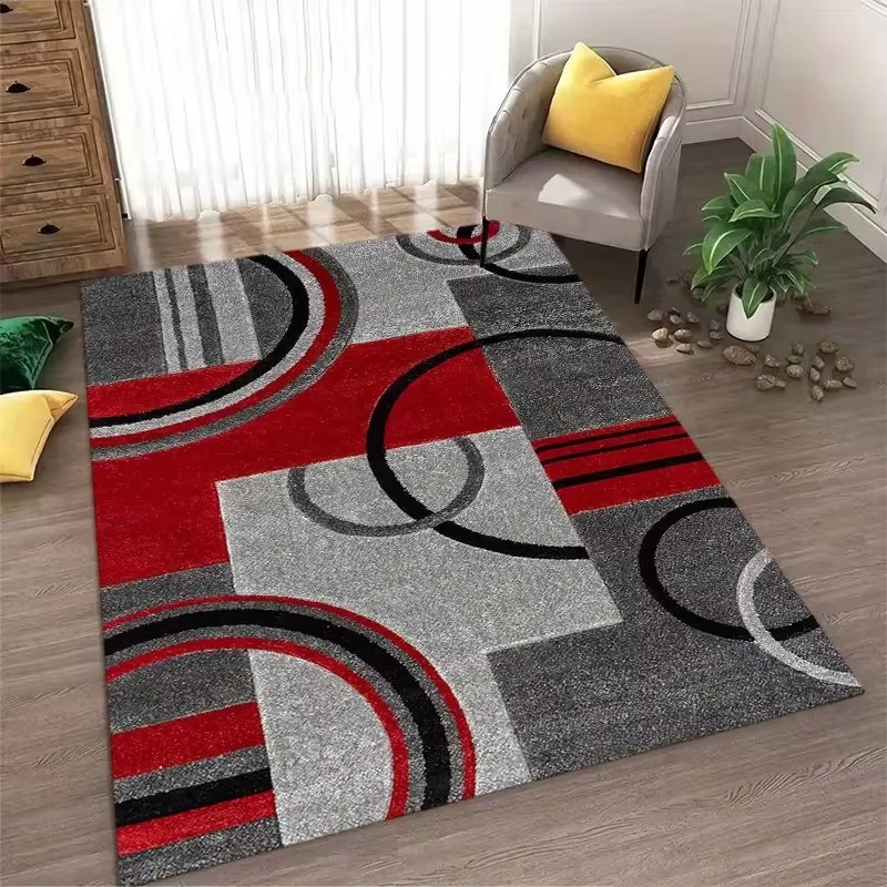 Stylish Geometric Indoor Rug - Washable & Non-Slip | ribuella