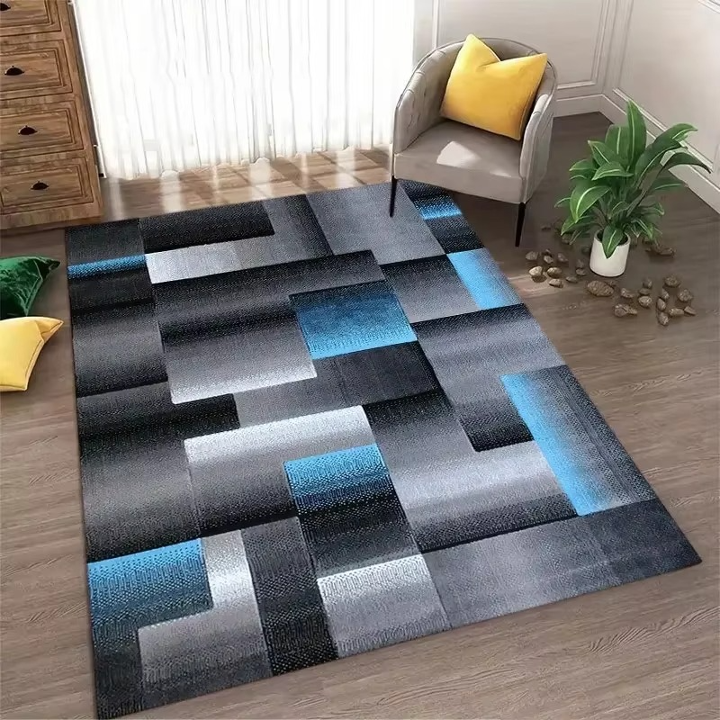 Stylish Geometric Indoor Rug - Washable & Non-Slip | ribuella