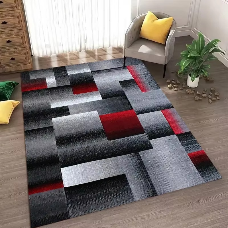 Stylish Geometric Indoor Rug - Washable & Non-Slip | ribuella