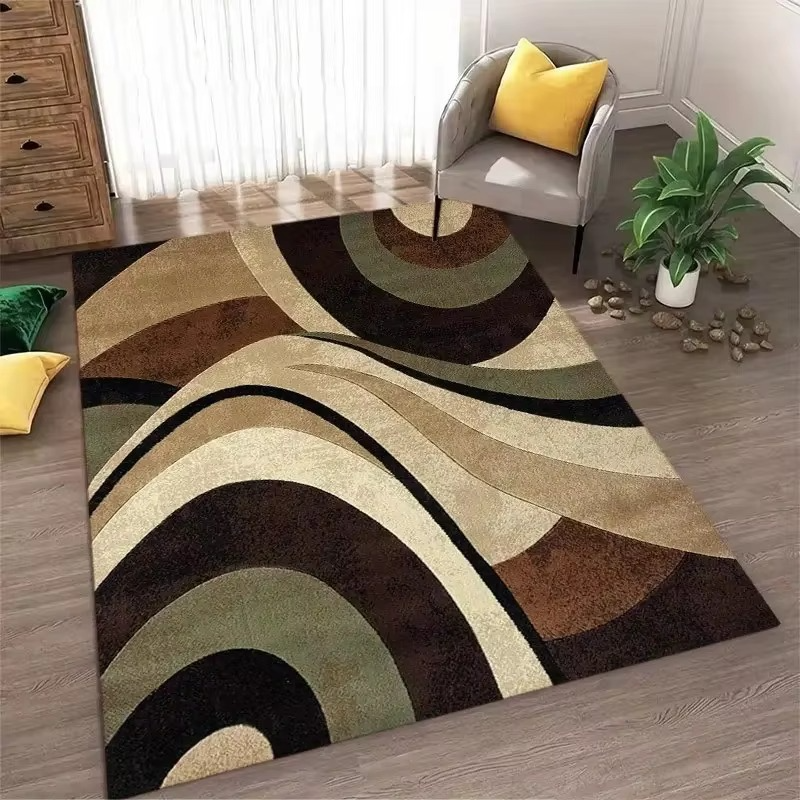 Stylish Geometric Indoor Rug - Washable & Non-Slip | ribuella