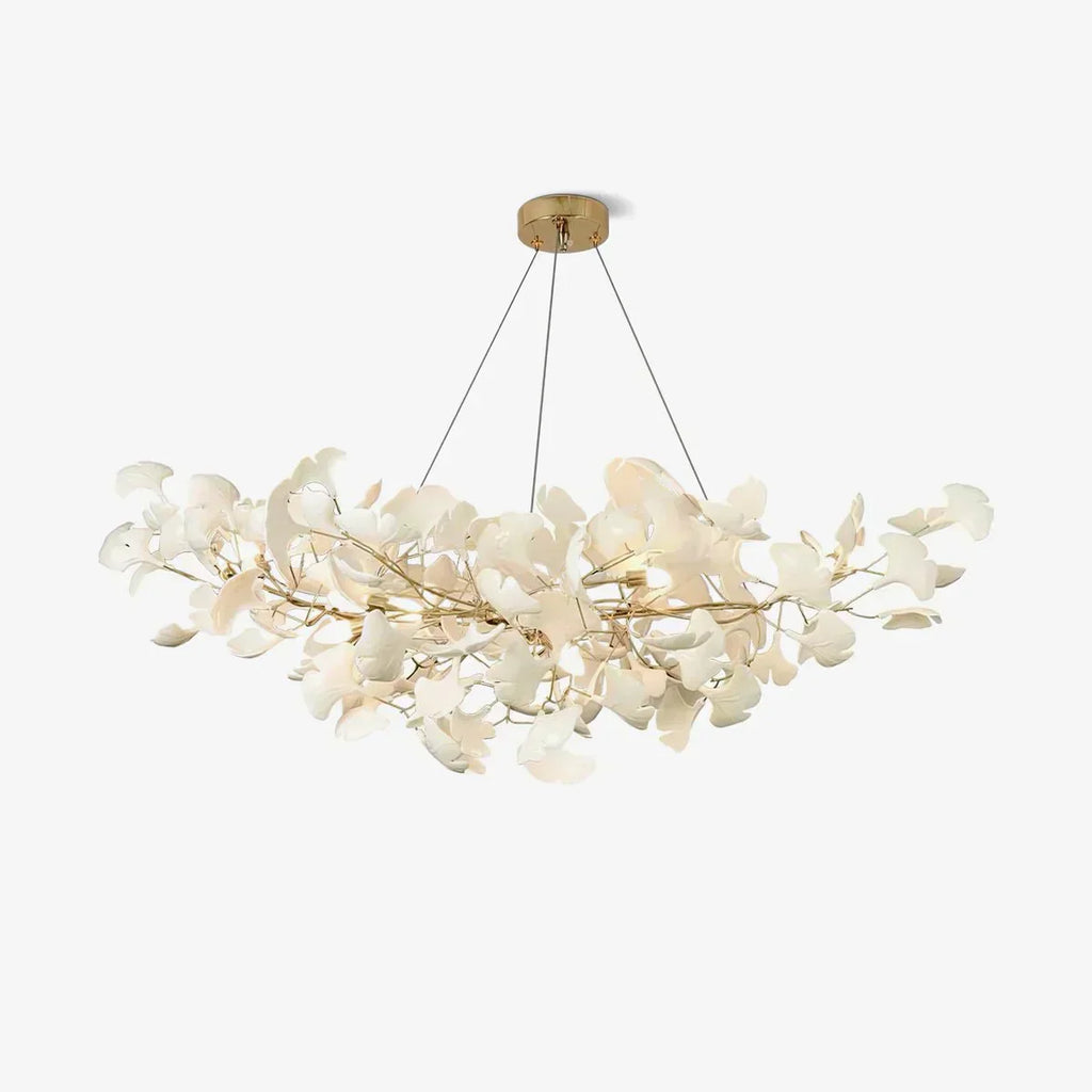 Metr lyxig skulptural ljuskrona i keramik med U-båge, modern design