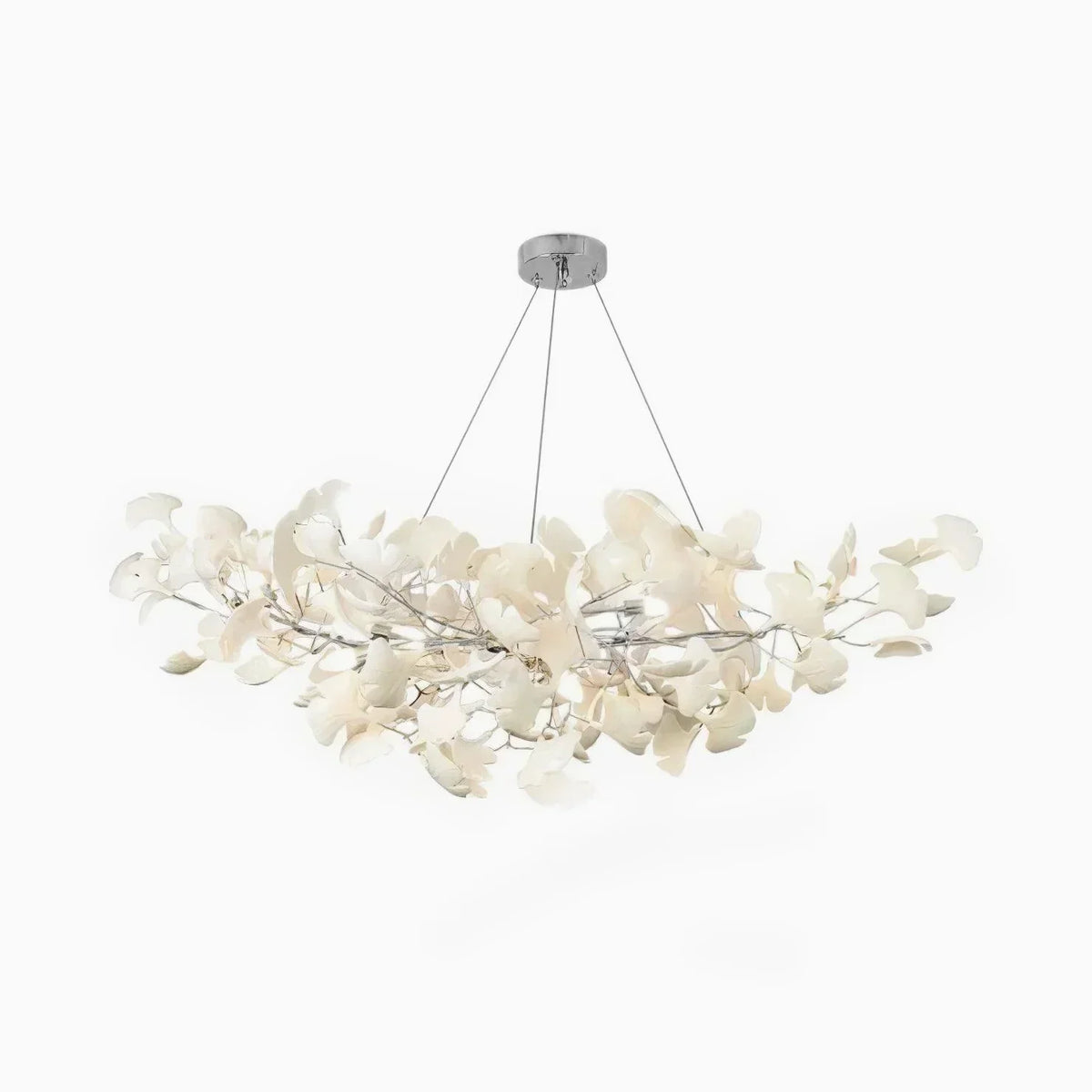 Metr lyxig skulptural ljuskrona i keramik med U-båge, modern design