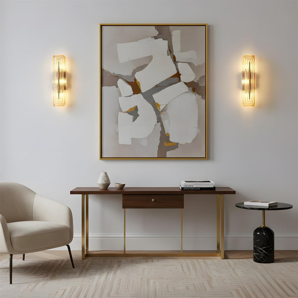 Geometric Wall Lights — Sculpted Silhouette Crystalline Glow