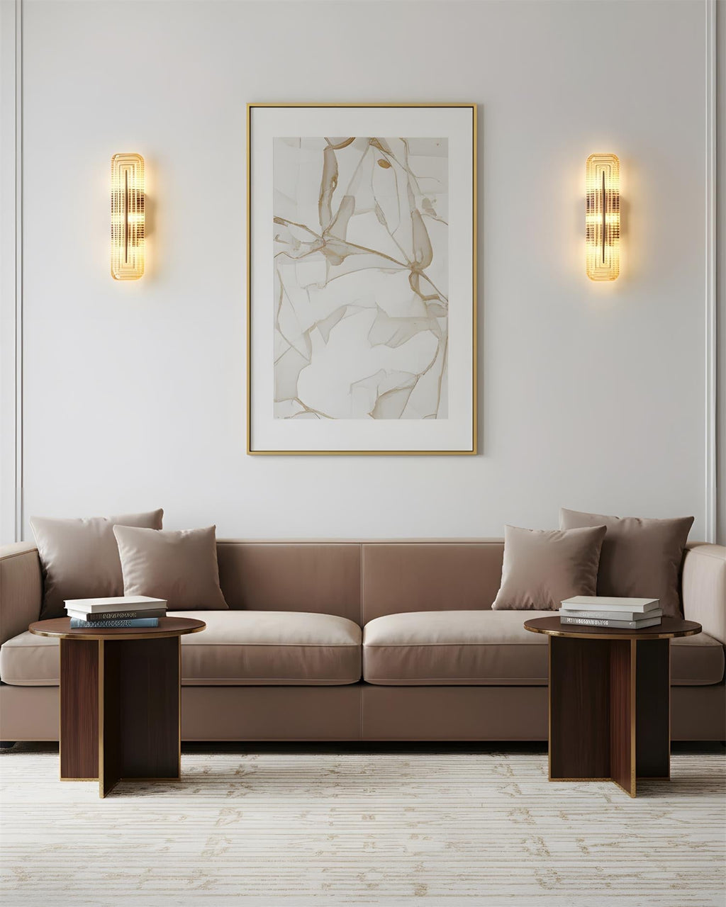 Geometric Wall Lights — Sculpted Silhouette Crystalline Glow