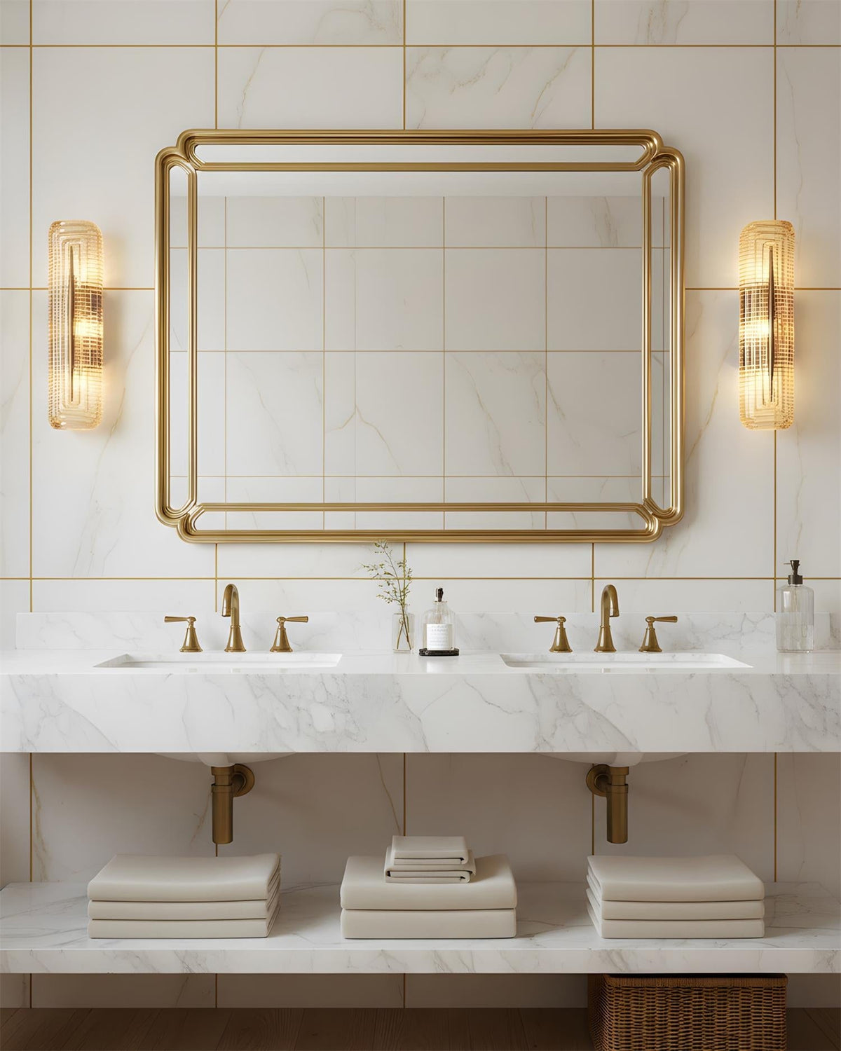 Geometric Wall Lights — Sculpted Silhouette Crystalline Glow