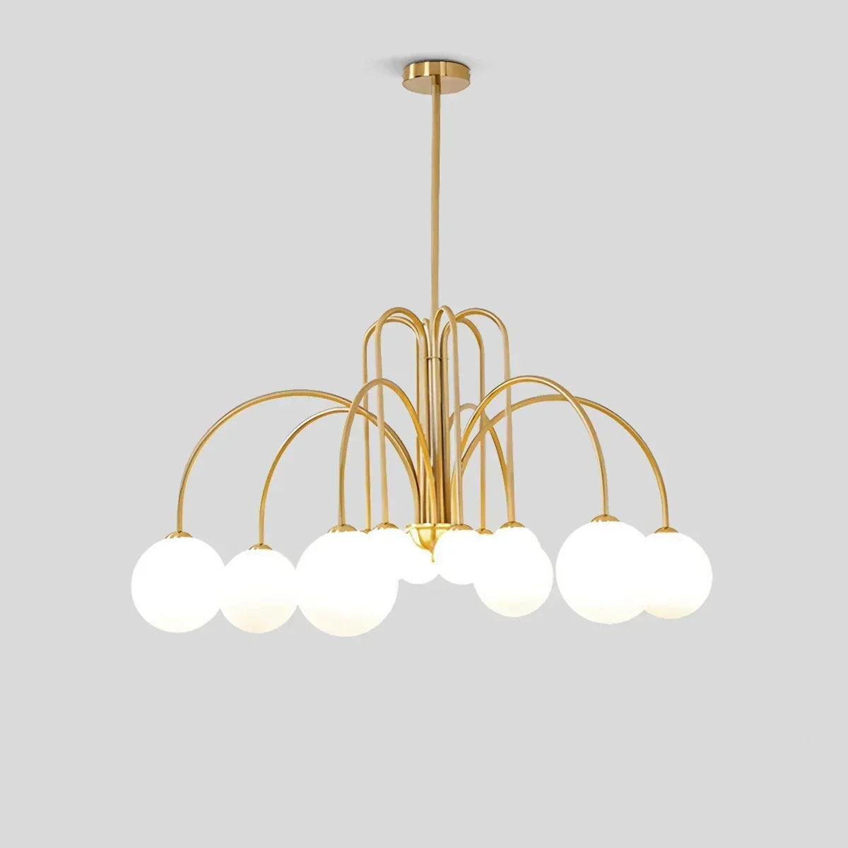 Avi Contemporary Double Layer Glass Chandelier Ceiling Light