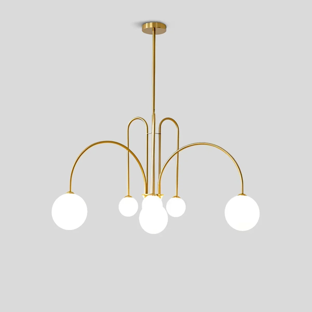 Avi Contemporary Double Layer Glass Chandelier Ceiling Light