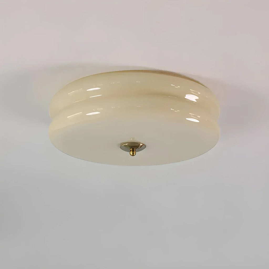 Plafonnier de chambre vintage Art déco géométrique