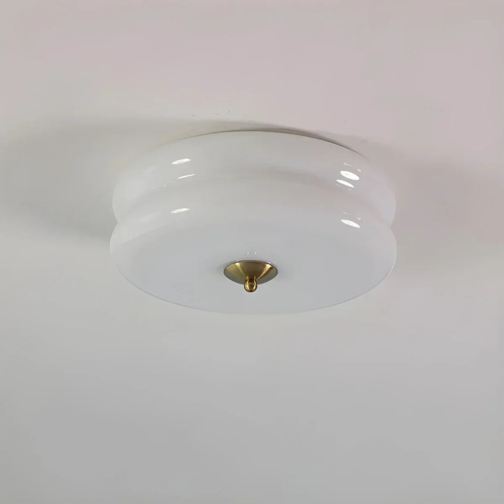Plafonnier de chambre vintage Art déco géométrique