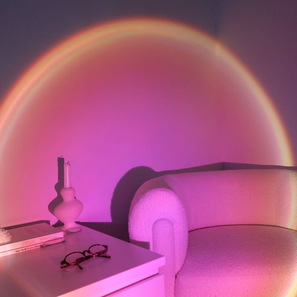 Serenity Glow - Justerbar LED-solnedgangslampe til hyggelige rum | ribuella