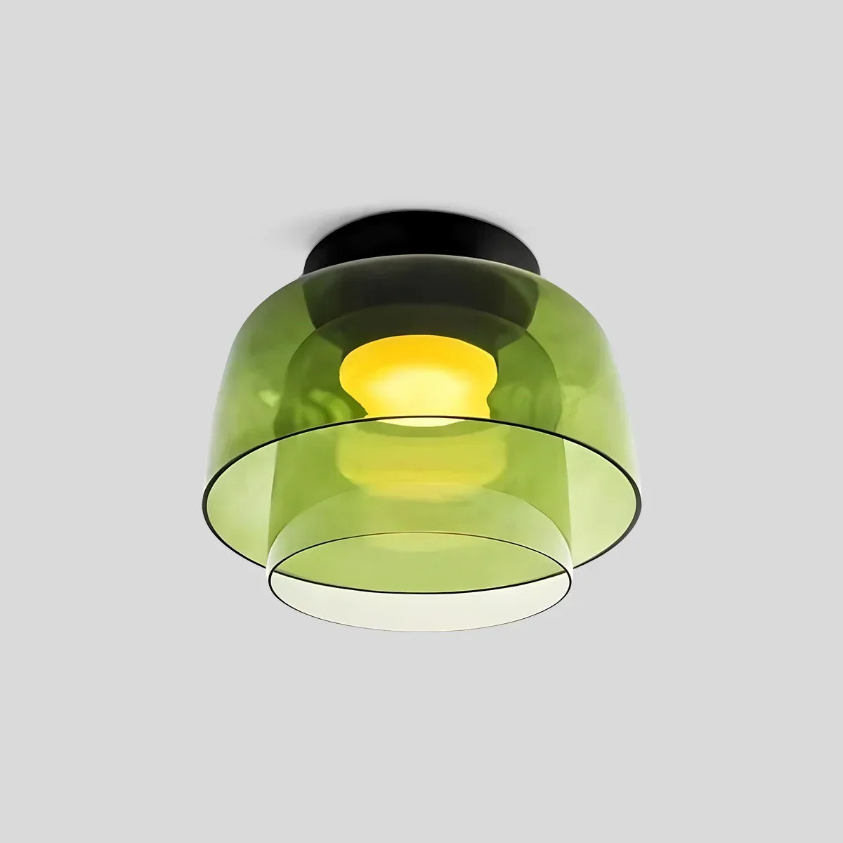 Colored Glass Bedroom Ceiling Light With Soothing Diffused Glow