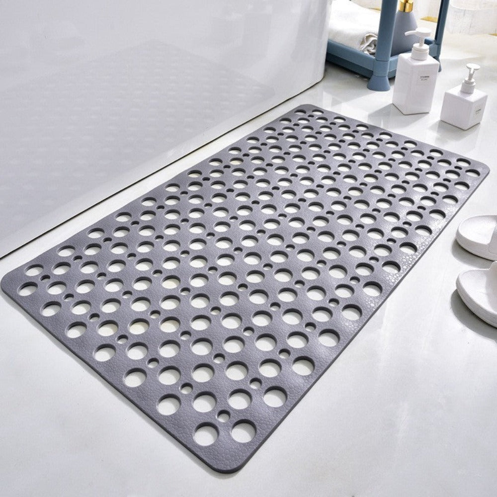 Anti-Slip Shower Safety Mat — Quick Drain Texture And Strong Suction Base