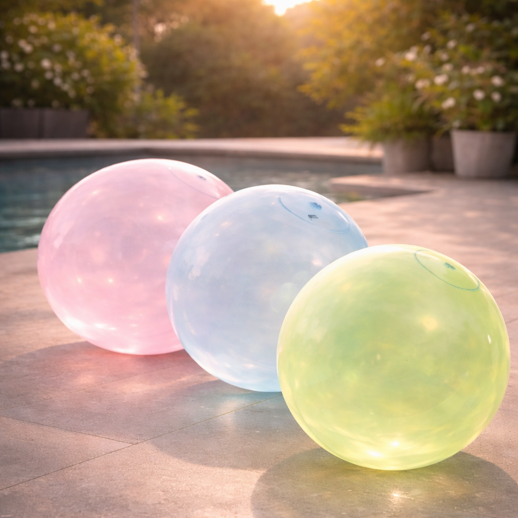 Reusable Jumbo Play Ball, Quick Inflate Design, Oversized Sports Gear