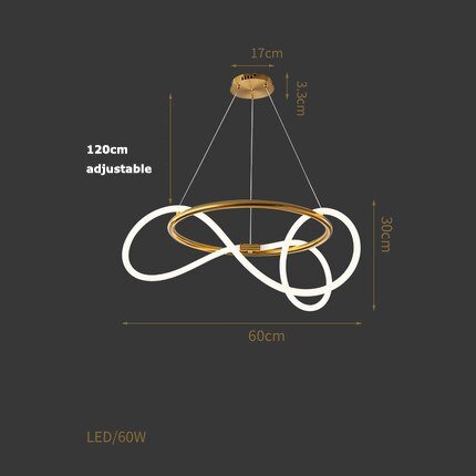 Coleção de candeeiros LED minimalistas e contemporâneos nórdicos Aurelium