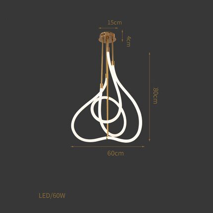 Coleção de candeeiros LED minimalistas e contemporâneos nórdicos Aurelium