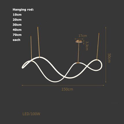 Coleção de candeeiros LED minimalistas e contemporâneos nórdicos Aurelium