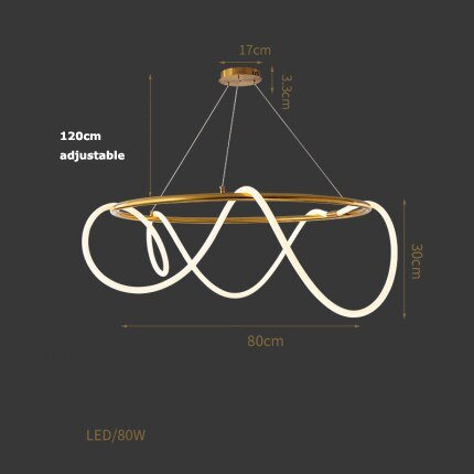 Coleção de candeeiros LED minimalistas e contemporâneos nórdicos Aurelium