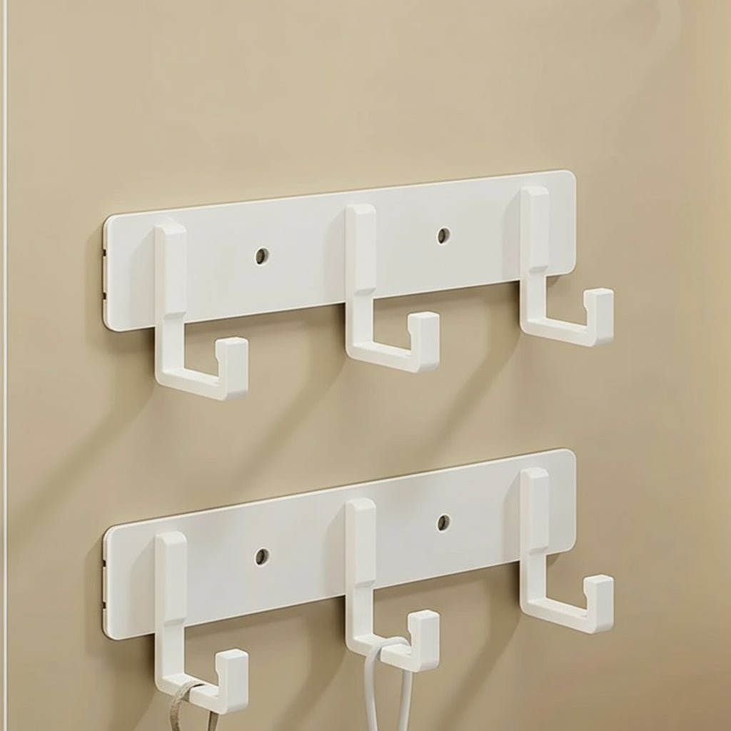 Heavy Duty Wall Coat Rack — Stable Black Hooks And Bracket